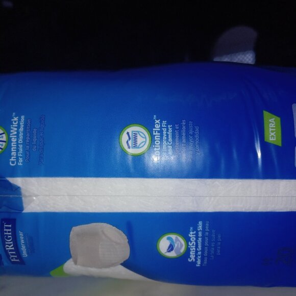 Fit Right Underwear XL (58-68in) 20 Count New - Picture 3 of 4